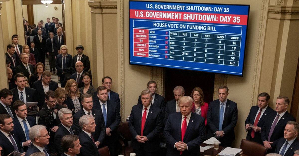 Longest U.S. Government Shutdown in History Nears End as House Prepares Vote on Funding Bill