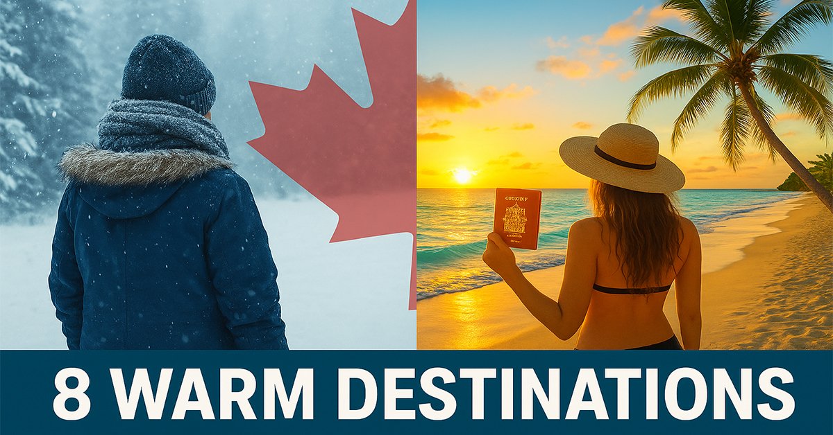 8 Warm Winter Destinations Canadian Passport Holders Can Visit Visa-Free