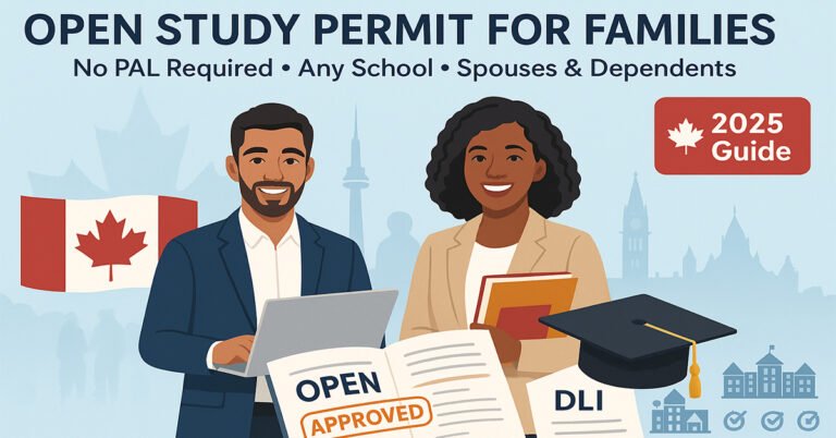 Open Study Permits for Family Members in Canada: Complete 2025 Guide