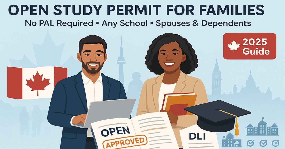 Open Study Permits for Family Members in Canada: Complete 2025 Guide