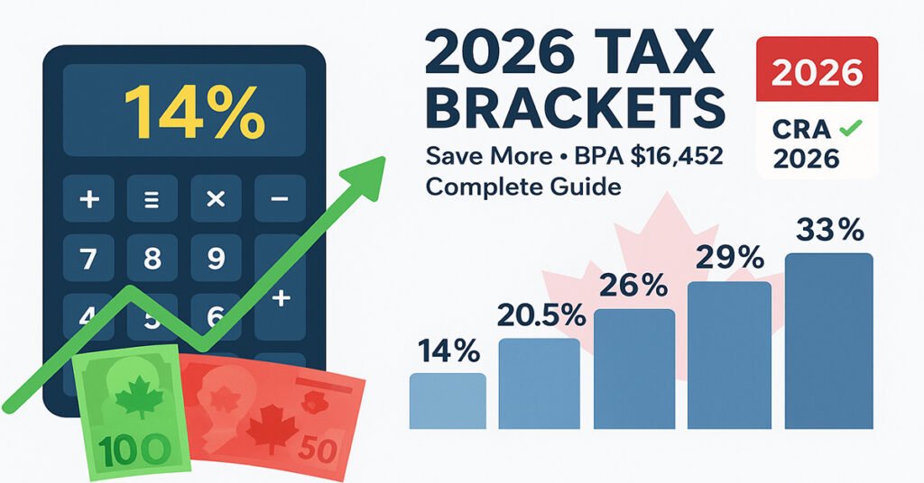 Canada Income Tax Brackets 2026: Complete Guide with New 14% Rate
