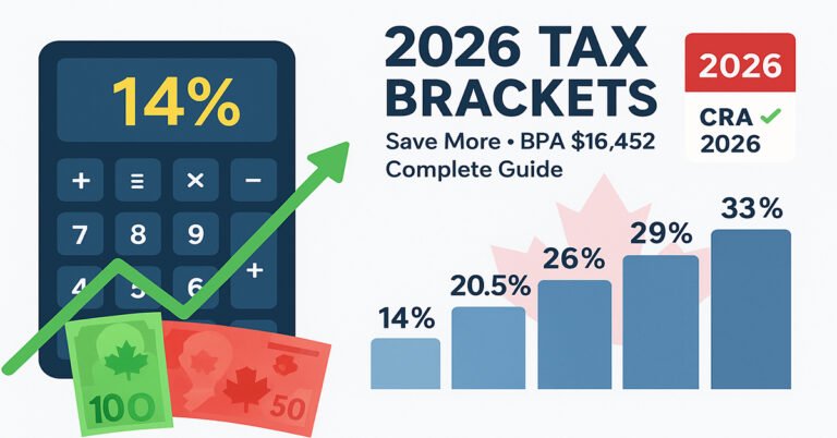 Canada Income Tax Brackets 2026: Complete Guide with New 14% Rate