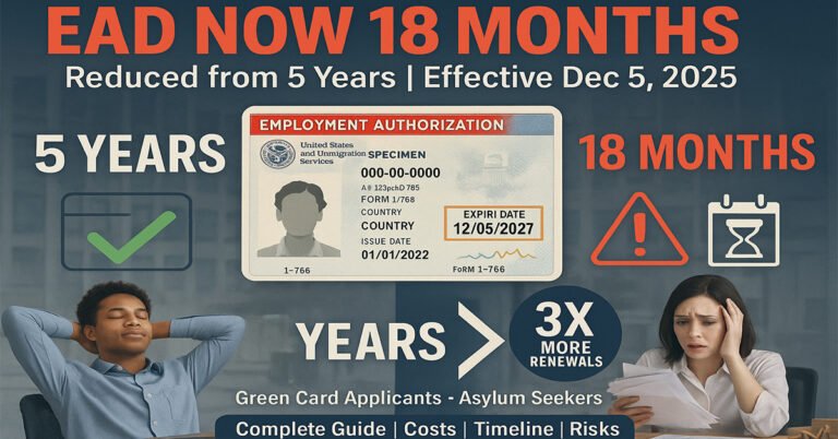EAD Work Permit Reduced to 18 Months: Complete Guide for Green Card Applicants (2025)