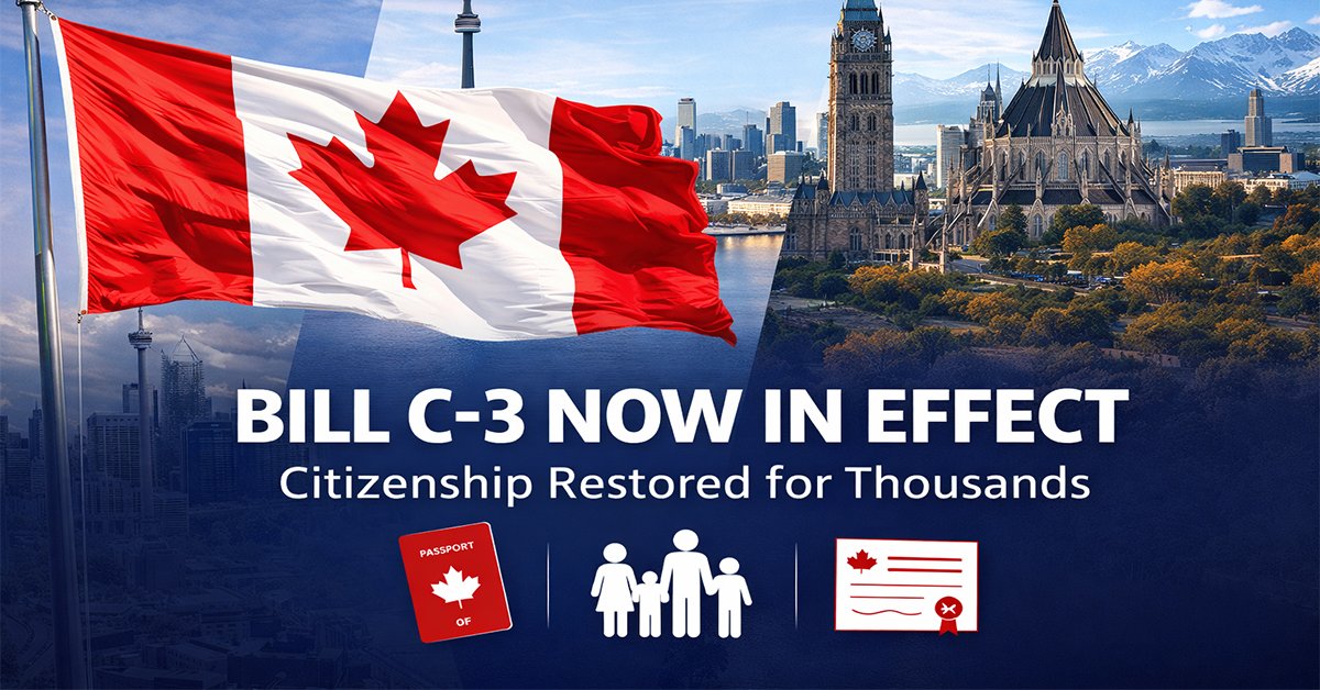 Bill C-3 Now in Effect: Thousands Gain Pathway to Canadian Citizenship in 2025-2026