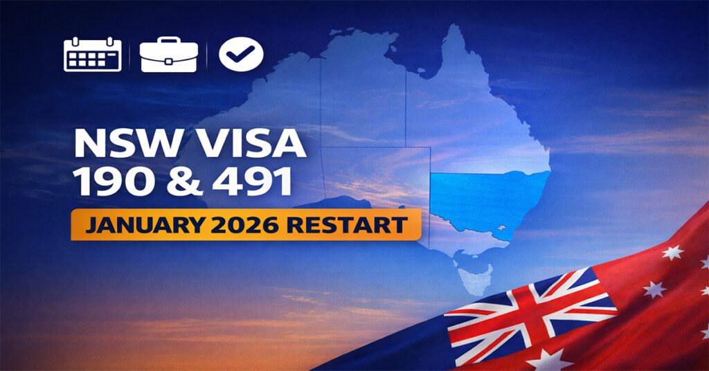 NSW 190 & 491 Visa Invitations Restart January 2026: Complete Guide for Skilled Workers