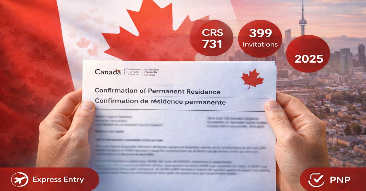 Canada Express Entry: 399 PNP Invitations Issued in Latest December Draw