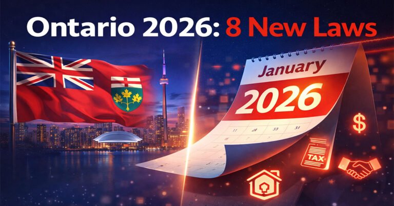 8 Major Ontario Laws Taking Effect January 2026 That Will Impact Your Job, Home, and Wallet