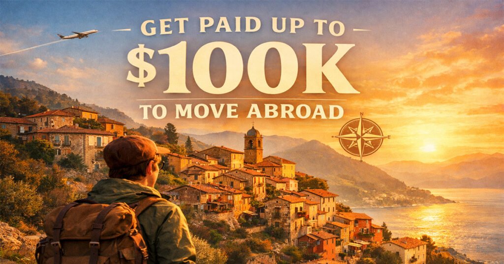 Get Paid Up to $100K to Move Abroad: 8 Countries That'll Pay You to Relocate in 2026