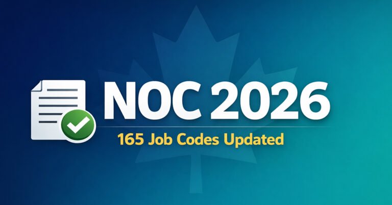 NOC 2026 Changes: What 165 Updated Job Codes Mean for Your Canada Immigration Application