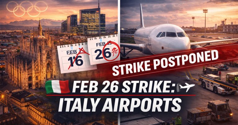 Italy Blocks Airport Strike During Olympics: What Travelers Need to Know for February 26