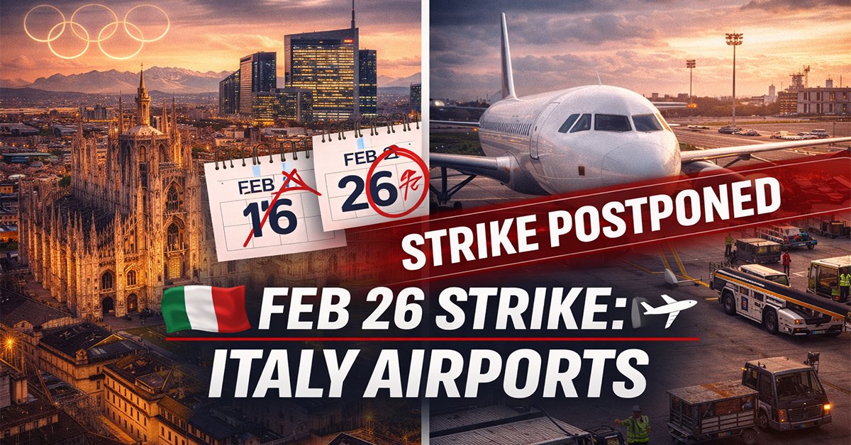 Italy Blocks Airport Strike During Olympics: What Travelers Need to Know for February 26