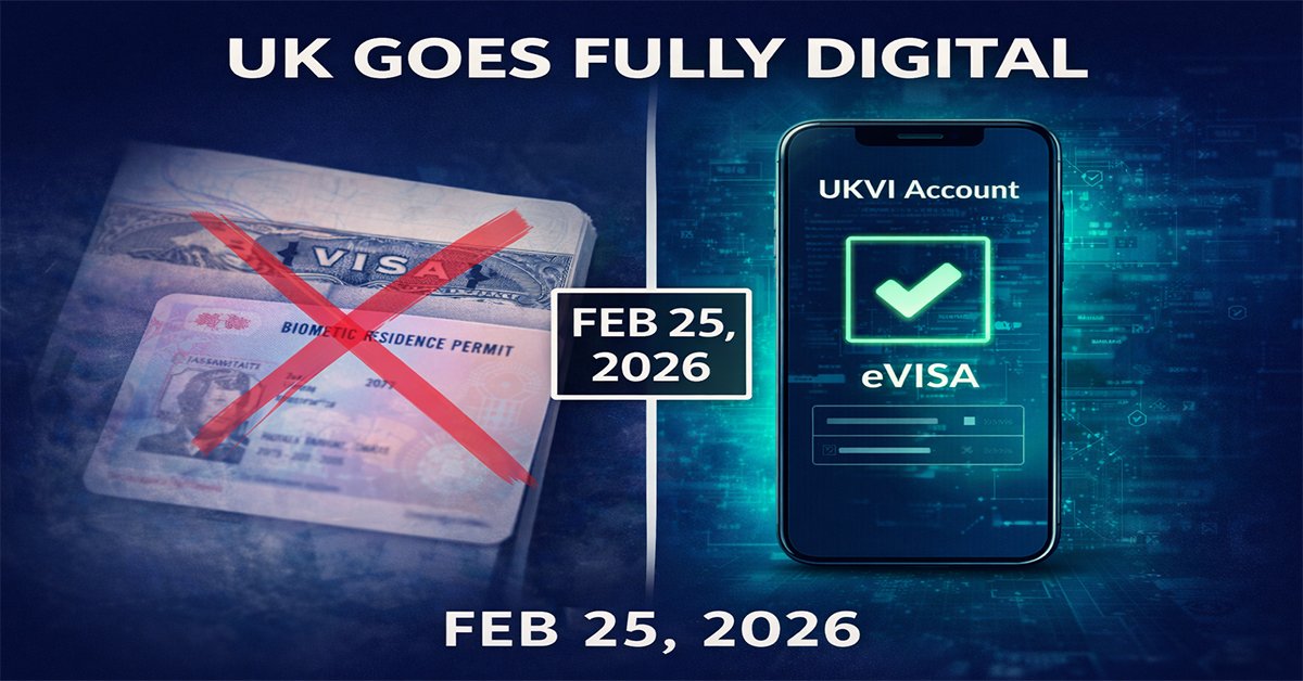 Paper Visas Are Dead: UK Goes Fully Digital From February 25, 2026—Here's What Every Traveller and Employer Needs to Know