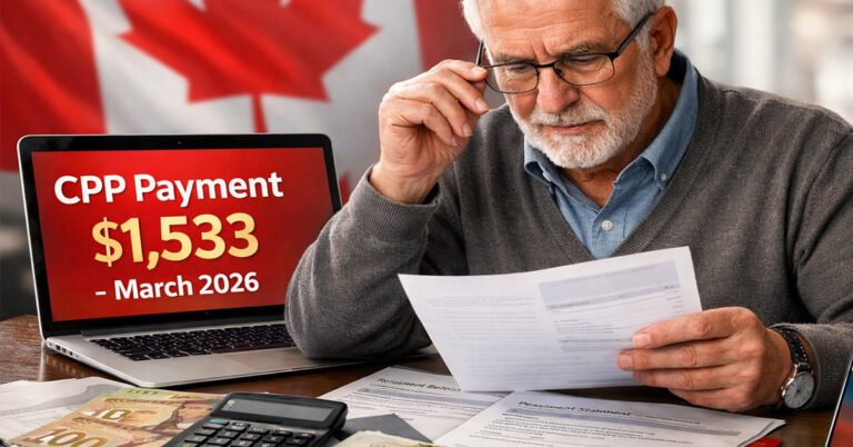 $1,533 CPP Payment in March 2026: What Retirees Should Know