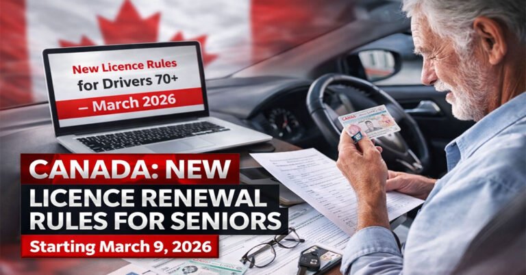 Canada Introduces Stricter Licence Renewal Rules for Drivers Aged 70+