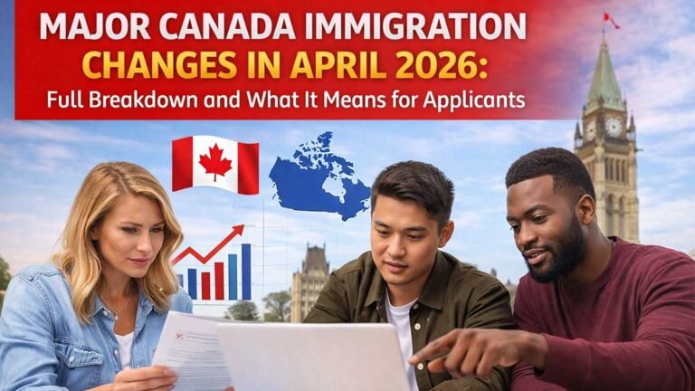 Major Canada Immigration Changes in April 2026: Full Breakdown and What It Means for Applicants