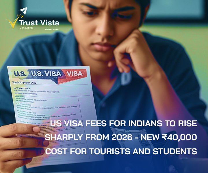US Visa Fees for Indians to Rise Sharply from 2026 — New ₹40,000 Cost for Tourists and Students