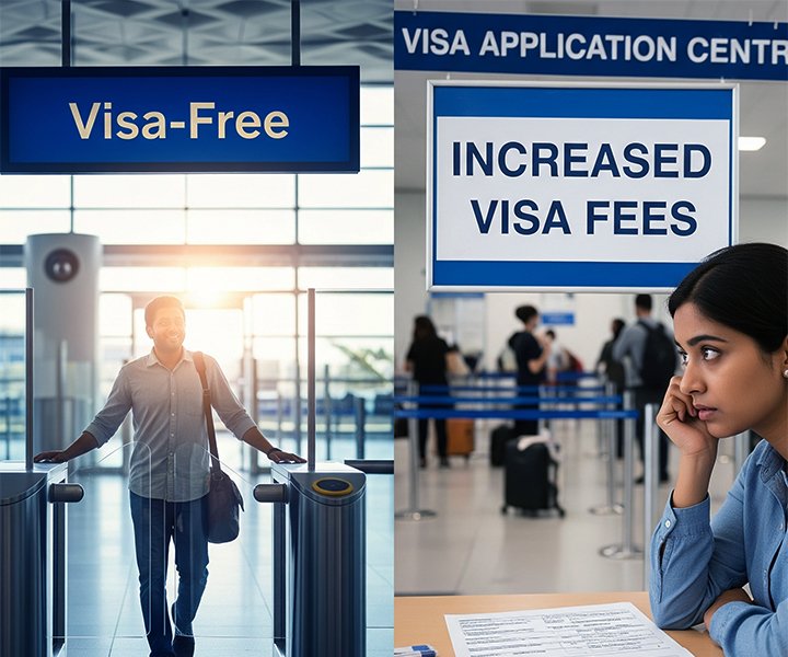 Visa-Free Travel for Indians: Some Countries Welcome You, Others Hike Visa Fees – Here’s What You Need to Know