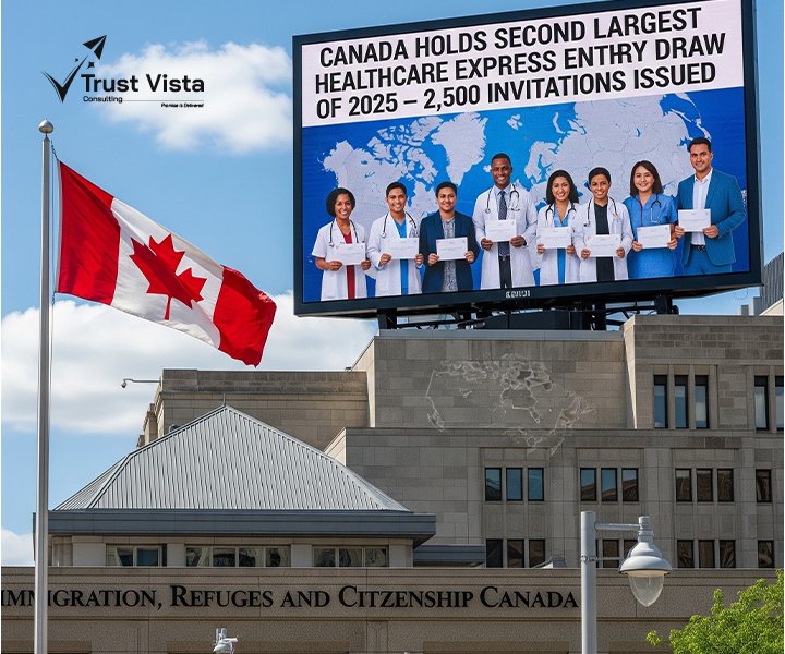 Canada Holds Second Largest Healthcare Express Entry Draw of 2025 – 2,500 Invitations Issued