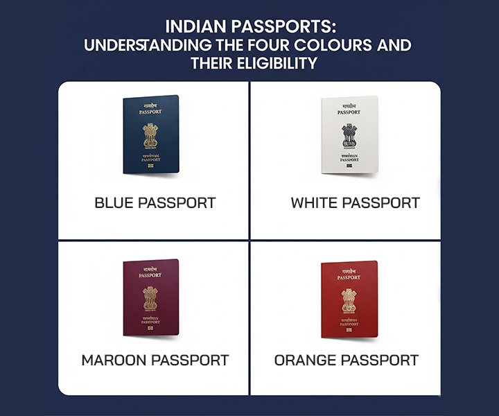Indian Passports: Understanding the Four Colours and Their Eligibility