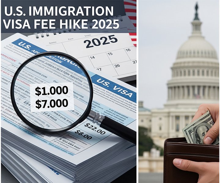 US Immigration Visa Fee Hike 2025: Costs Surge by Up to 600% in Key Categories