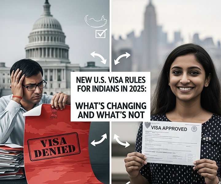 New U.S. Visa Rules for Indians in 2025: What’s Changing and What’s Not