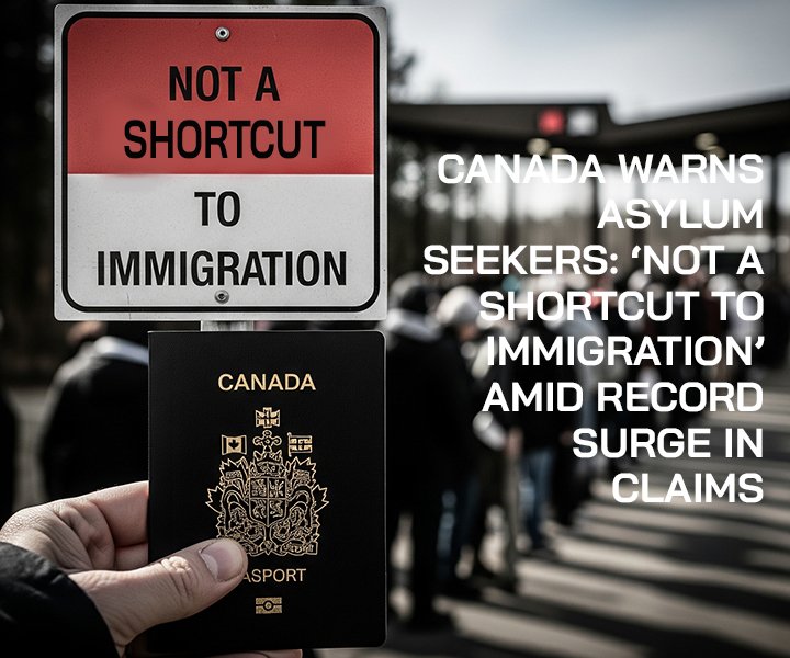 Canada Warns Asylum Seekers: ‘Not a Shortcut to Immigration’ Amid Record Surge in Claims