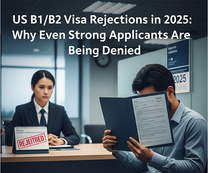US B1/B2 Visa Rejections in 2025: Why Even Strong Applicants Are Being Denied