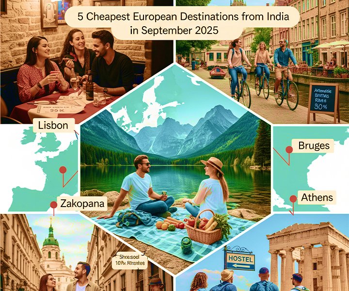 5 Cheapest European Destinations from India in September 2025