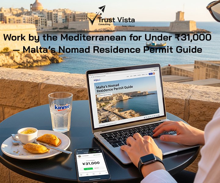 Work by the Mediterranean for Under ₹31,000 — Malta’s Nomad Residence Permit Guide