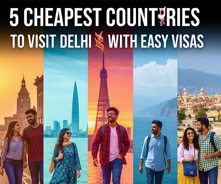 The 5 Cheapest Countries to Visit from Delhi Next Month with Easy Visas