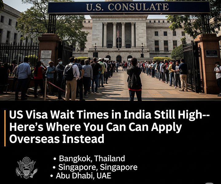 US Visa Wait Times in India Still High—Here’s Where You Can Apply Overseas Instead