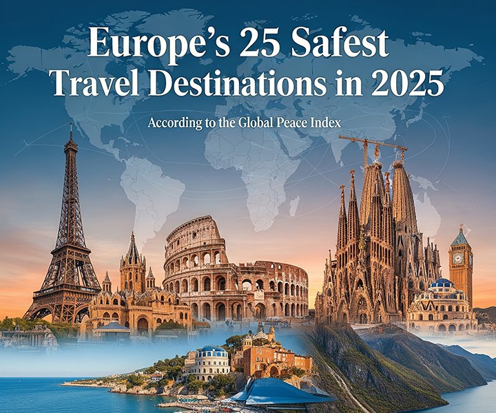 Europe’s 25 Safest Travel Destinations in 2025 — According to the Global Peace Index