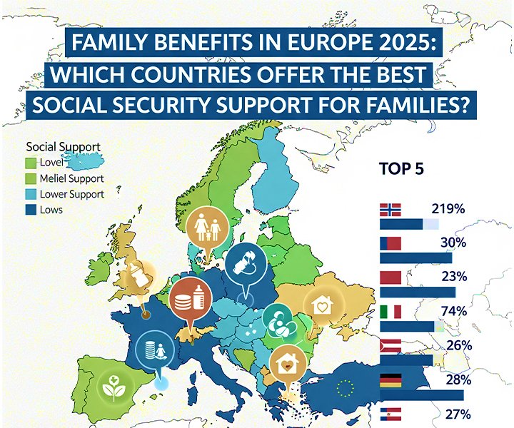 Family Benefits in Europe 2025: Which Countries Offer the Best Social Security Support for Families?