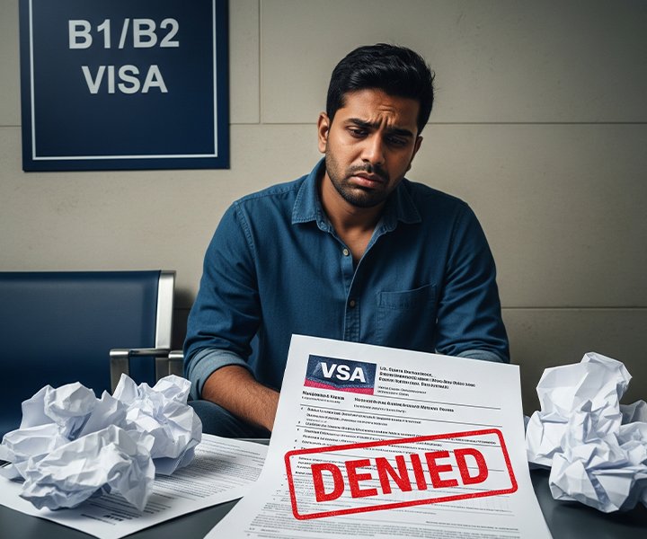 B1/B2 Visa Denied: Indian Startup Founder Shares Shocking 2-Minute Interview Experience
