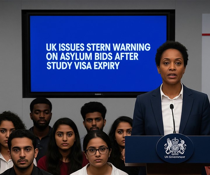 UK Warns International Students: No Asylum Bids After Study Visa Expiry