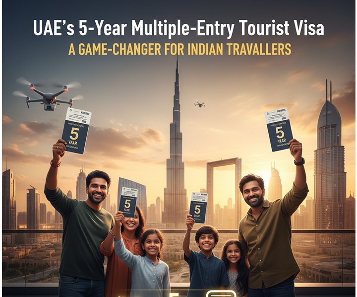 UAE’s 5-Year Multiple-Entry Tourist Visa: A Game-Changer for Indian Travellers