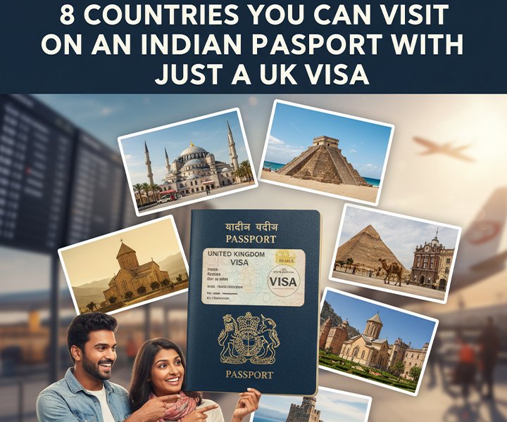 8 Countries You Can Visit on an Indian Passport with Just a UK Visa