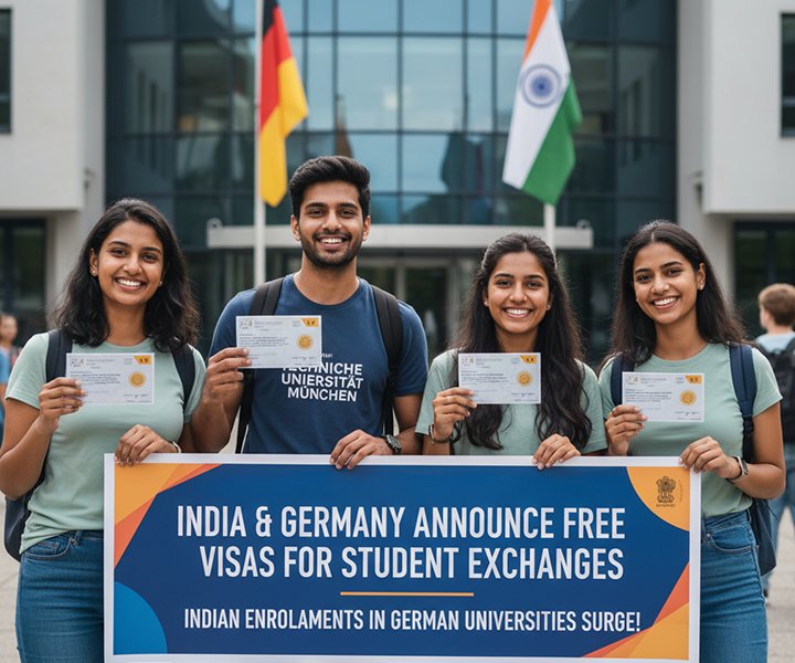India and Germany Announce Free Visas for Student Exchanges as Indian Enrolments in German Universities Surge