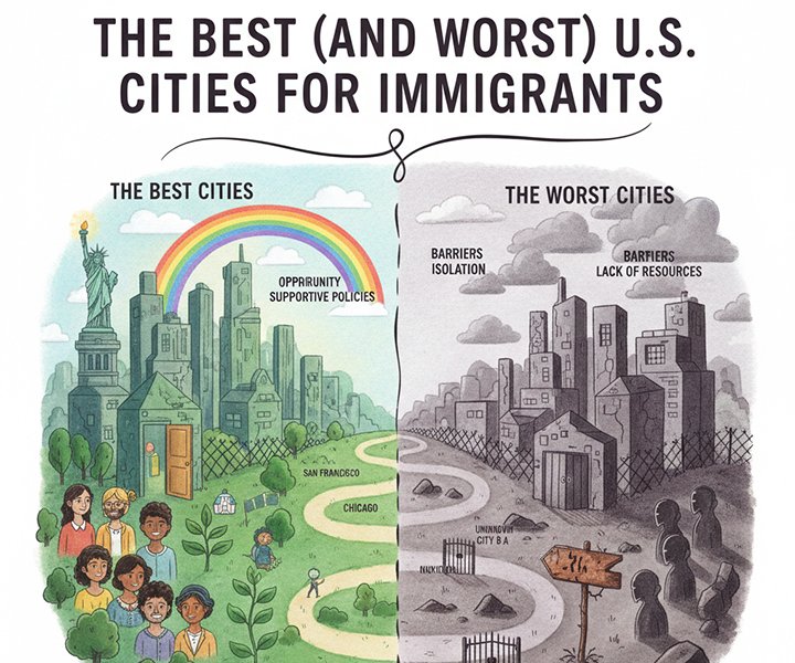 The Best (and Worst) U.S. Cities for Immigrants: A Comprehensive Guide