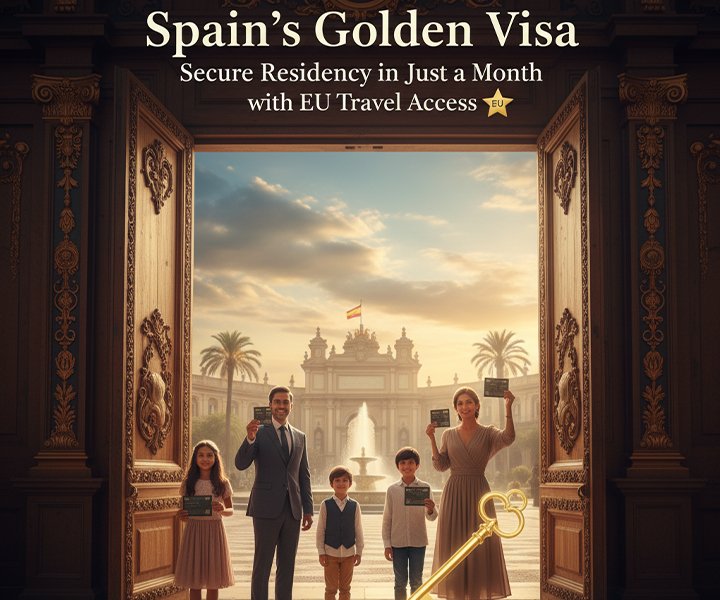 Spain’s Golden Visa: Secure Residency in Just a Month with EU Travel Access