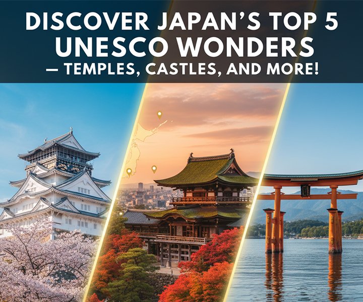 Discover Japan’s Top 5 UNESCO Wonders — Temples, Castles, and More!