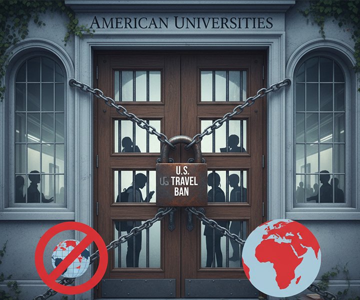 U.S. Travel Ban Slams Doors on Students from 19 Nations — American Universities Face Steep Enrollment Decline