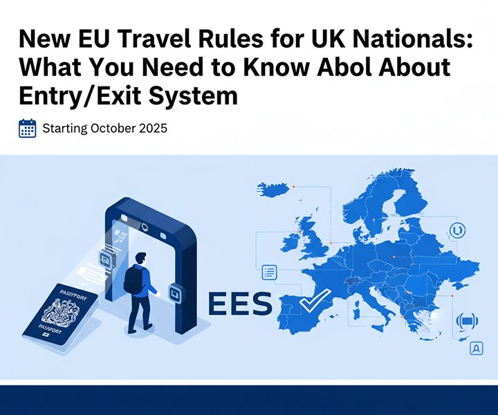 New EU Travel Rules for UK Nationals: What You Need to Know About the Entry/Exit System Starting October 2025