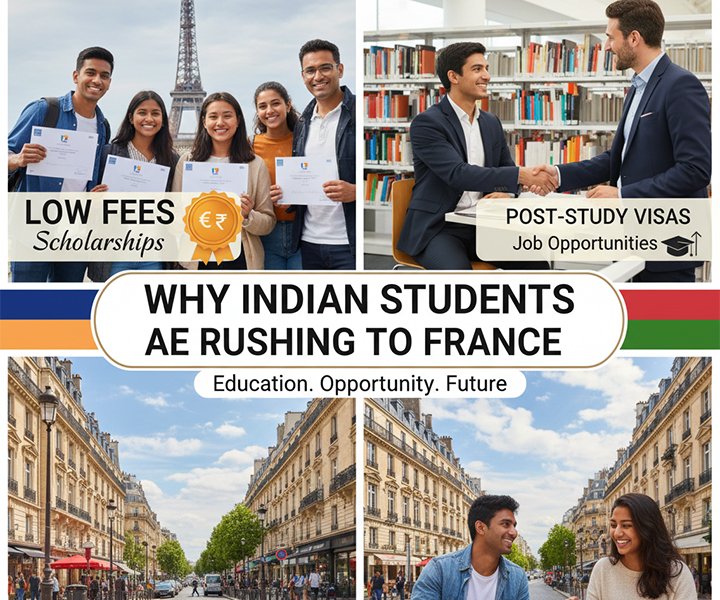Low Fees, Scholarships & Post-Study Visas: Why Indian Students Are Rushing to France