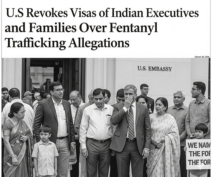 US Revokes Visas of Indian Executives and Families Over Fentanyl Trafficking Allegations