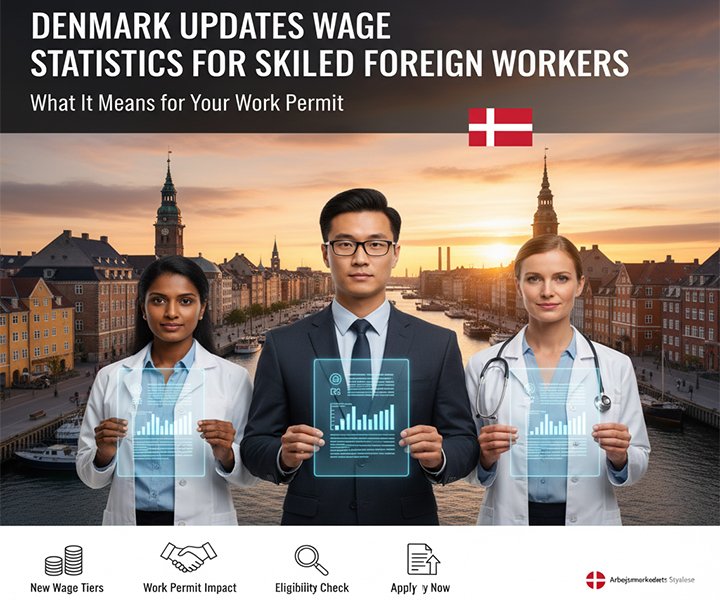 Denmark Updates Wage Statistics for Skilled Foreign Workers: What It Means for Your Work Permit