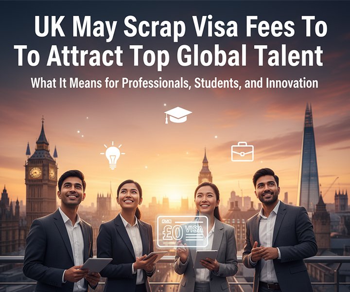 UK May Scrap Visa Fees to Attract Top Global Talent: What It Means for Professionals, Students, and Innovation