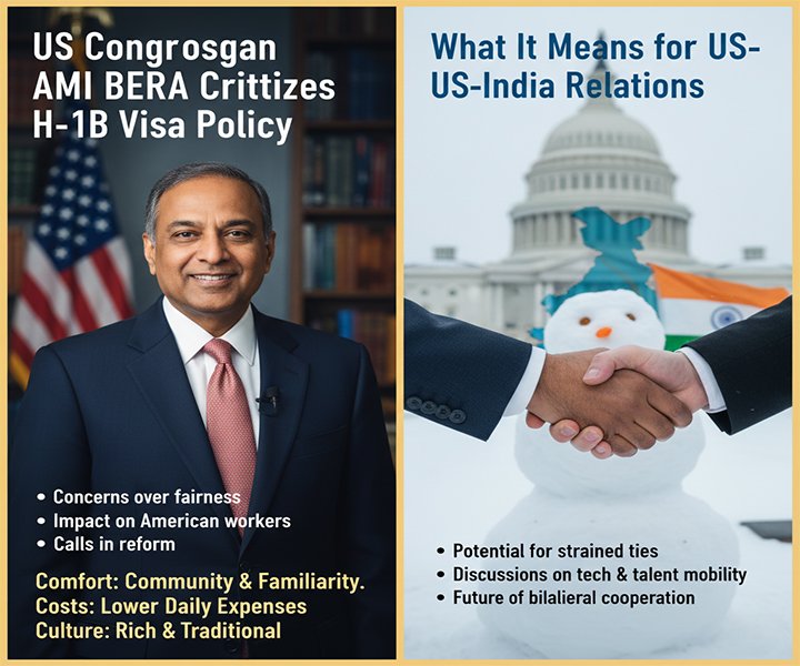 US Congressman Ami Bera Criticizes H-1B Visa Policy: What It Means for US-India Relations
