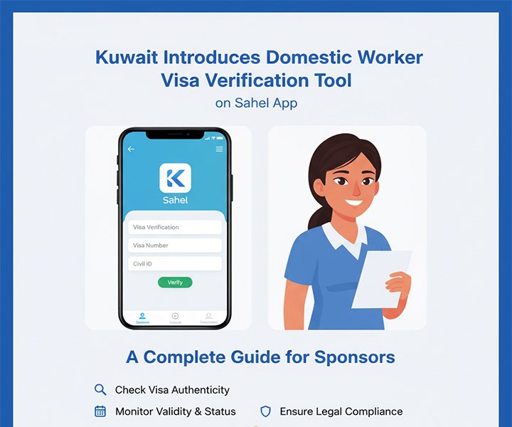 Kuwait Introduces Domestic Worker Visa Verification Tool on Sahel App: A Complete Guide for Sponsors