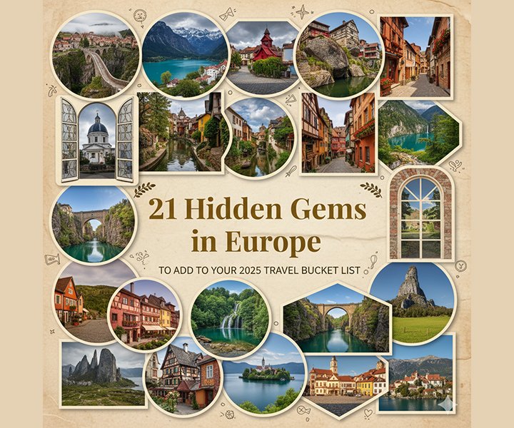 21 Hidden Gems in Europe to Add to Your 2025 Travel Bucket List
